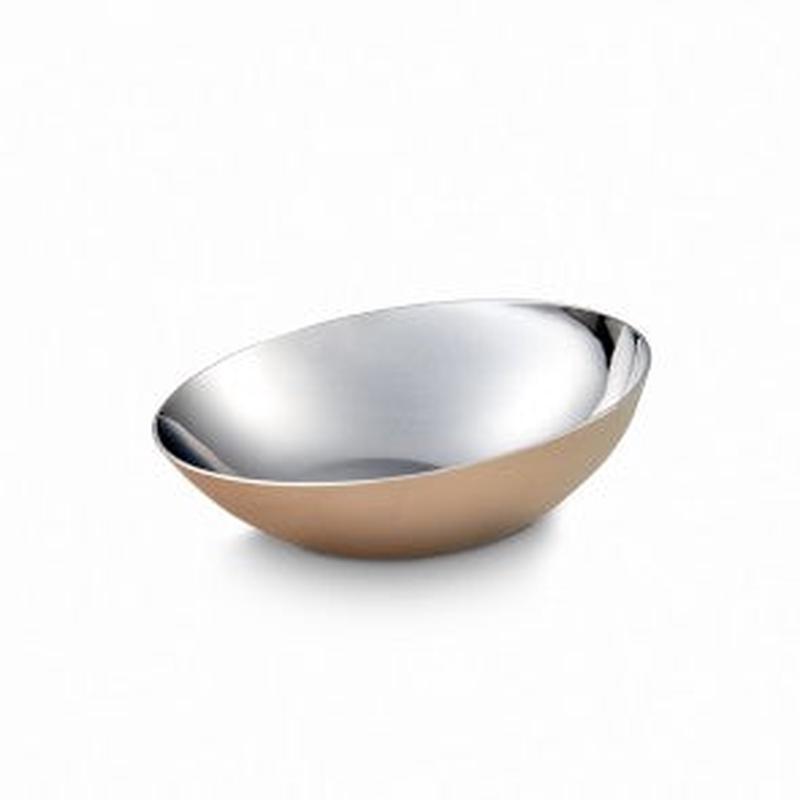 Arroyo Tilted Bowl w/Copper Plate 6"