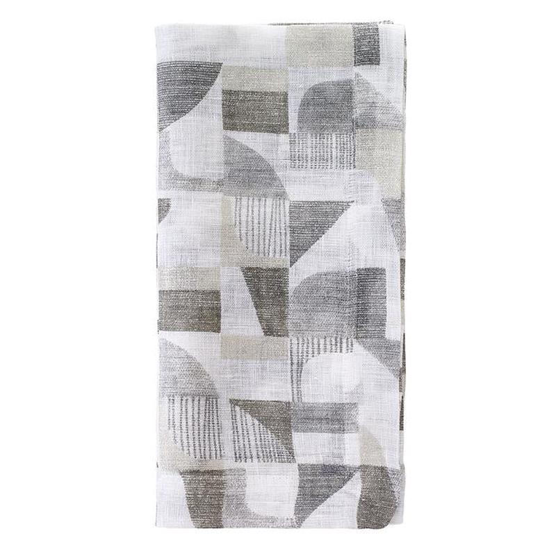 Geo Napkin Silver Set of 2