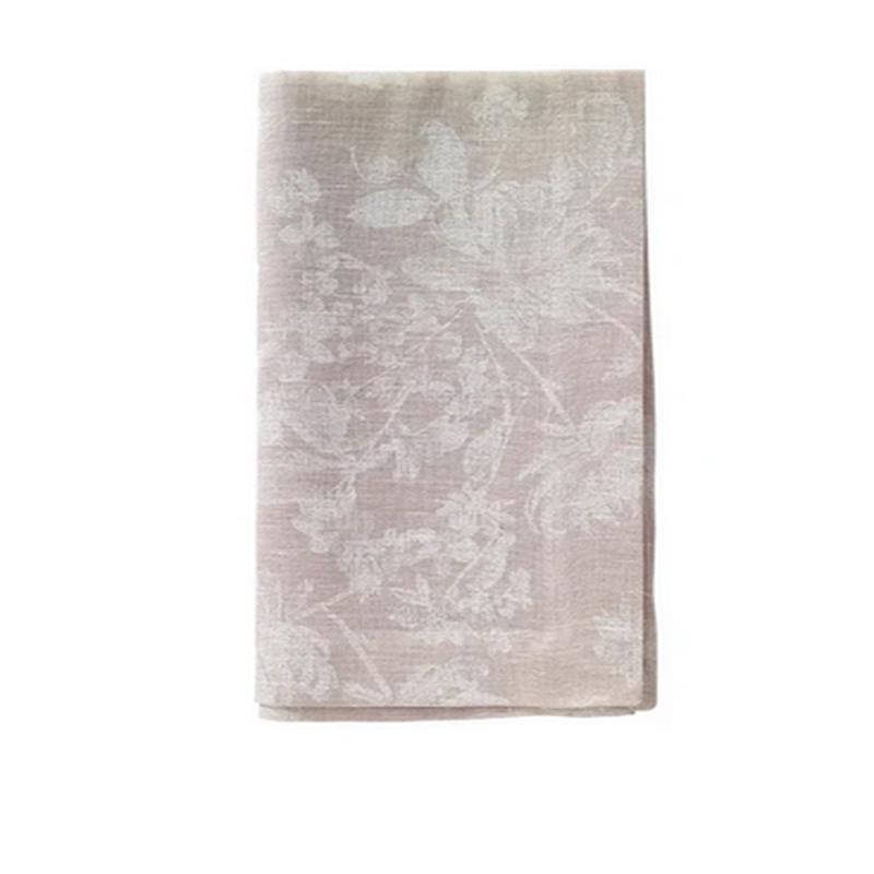 White Bloom Beige Napkin Set of 4