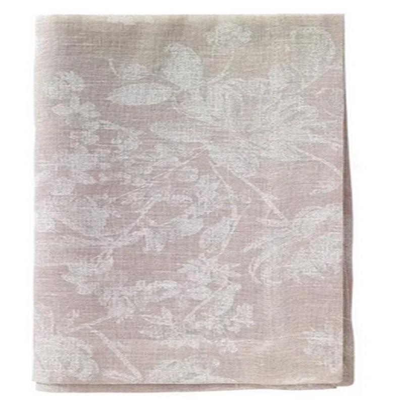 White Bloom Beige Napkin Set of 8