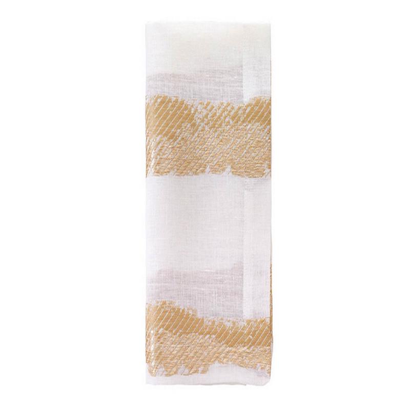 Brushstroke Napkin Gold Set of 6