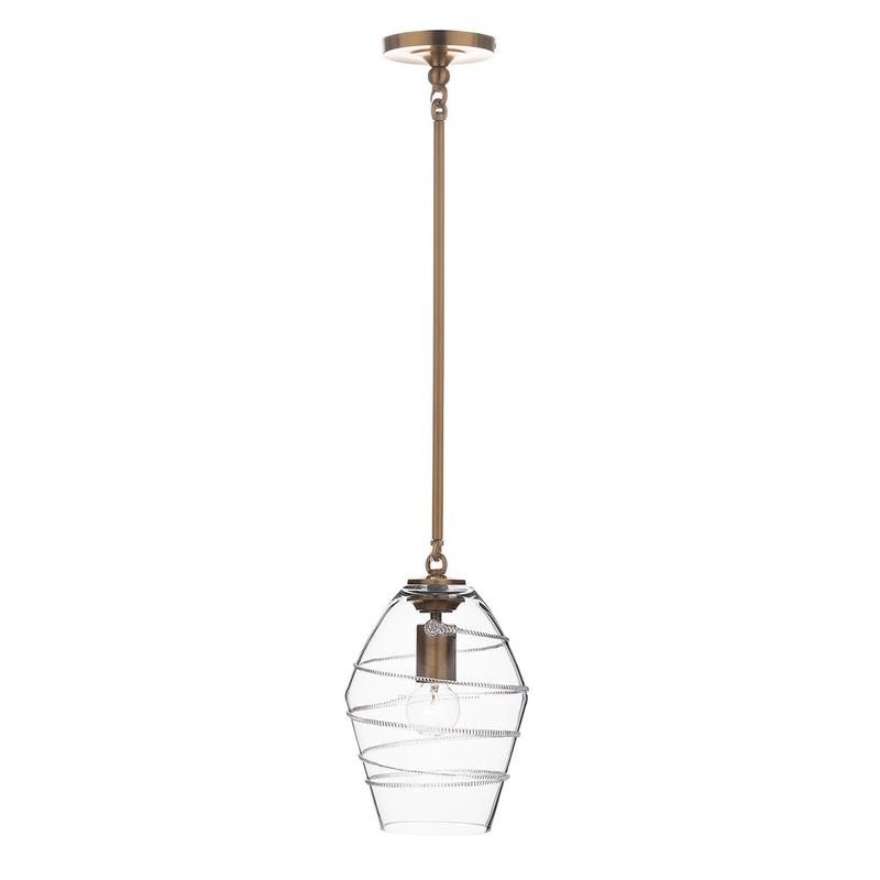 Diamond Pendant Amalia Brass