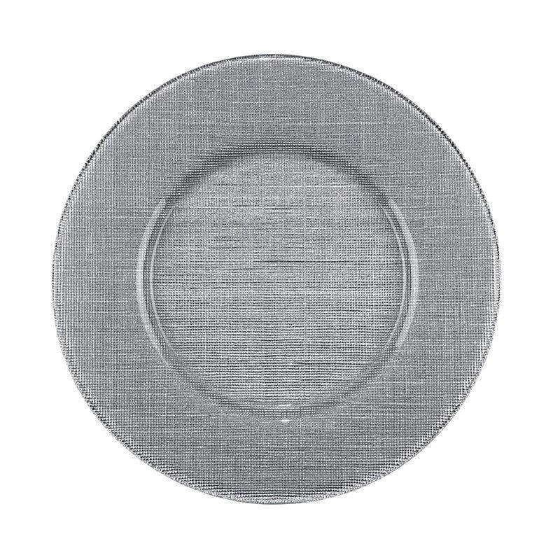 Verona Charger Silver Glitter
