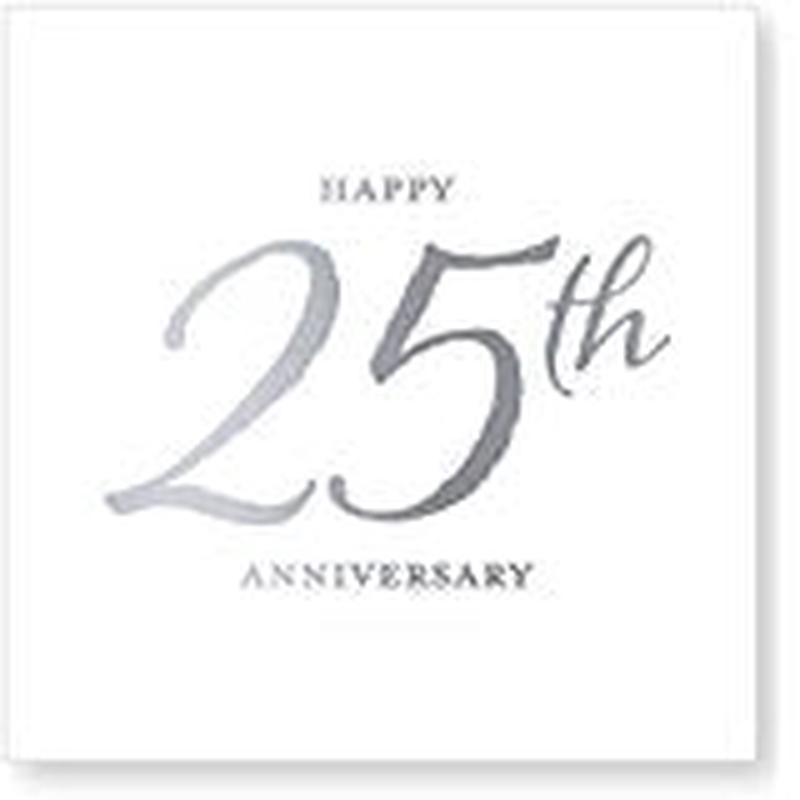 25TH Anniversary Beverage Napkins