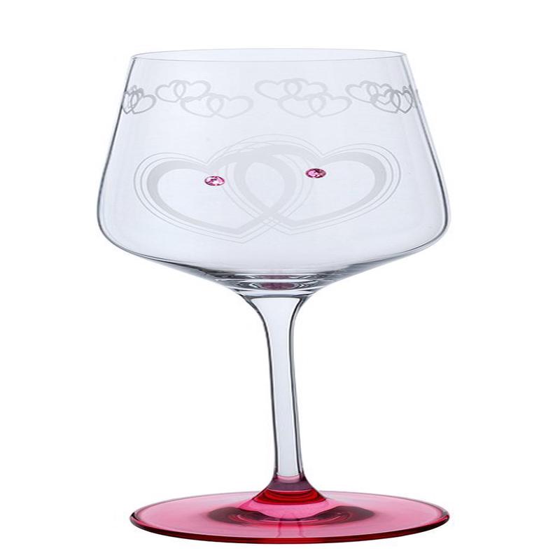 From Me To You Heart Wine Glass