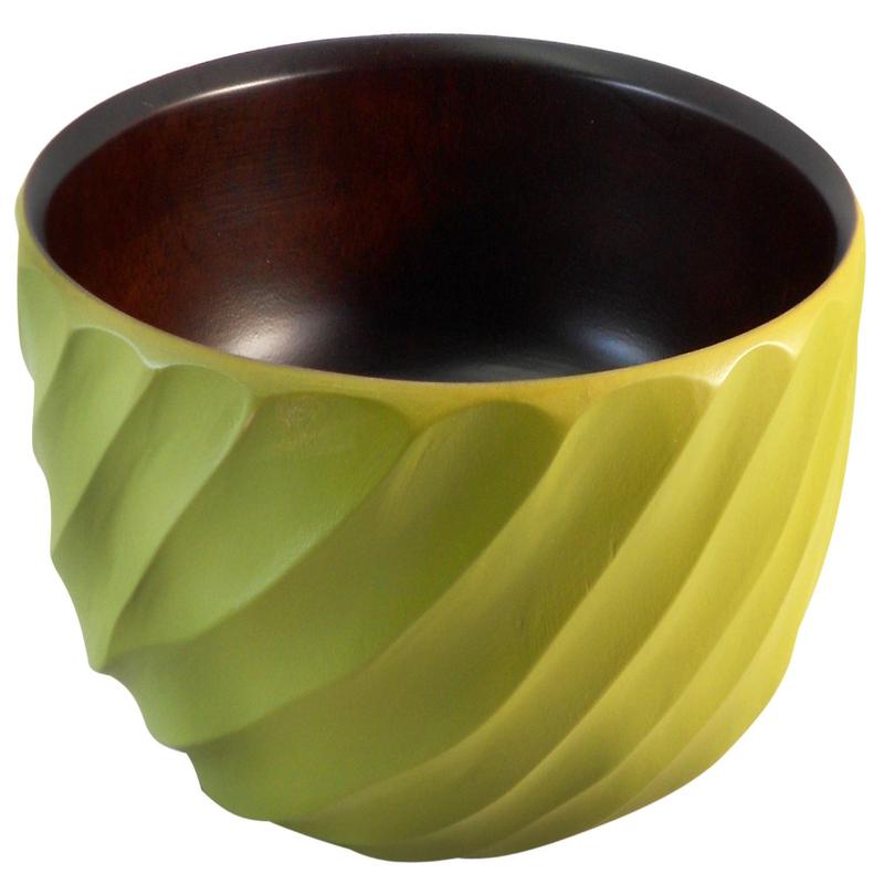 Spiral Serving Bowl Avocado
