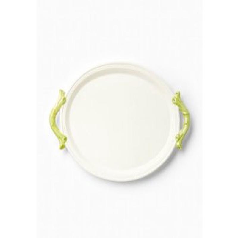 Bambu Celadon Handled Tray