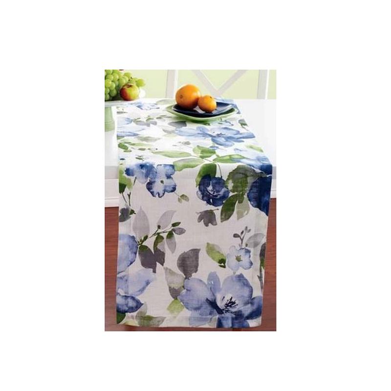 Bouquet Blue 90" Table Runner