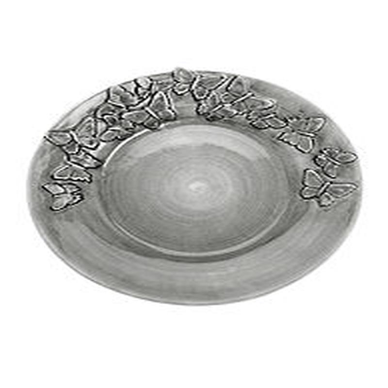 Grey Butterfly Large Platter
