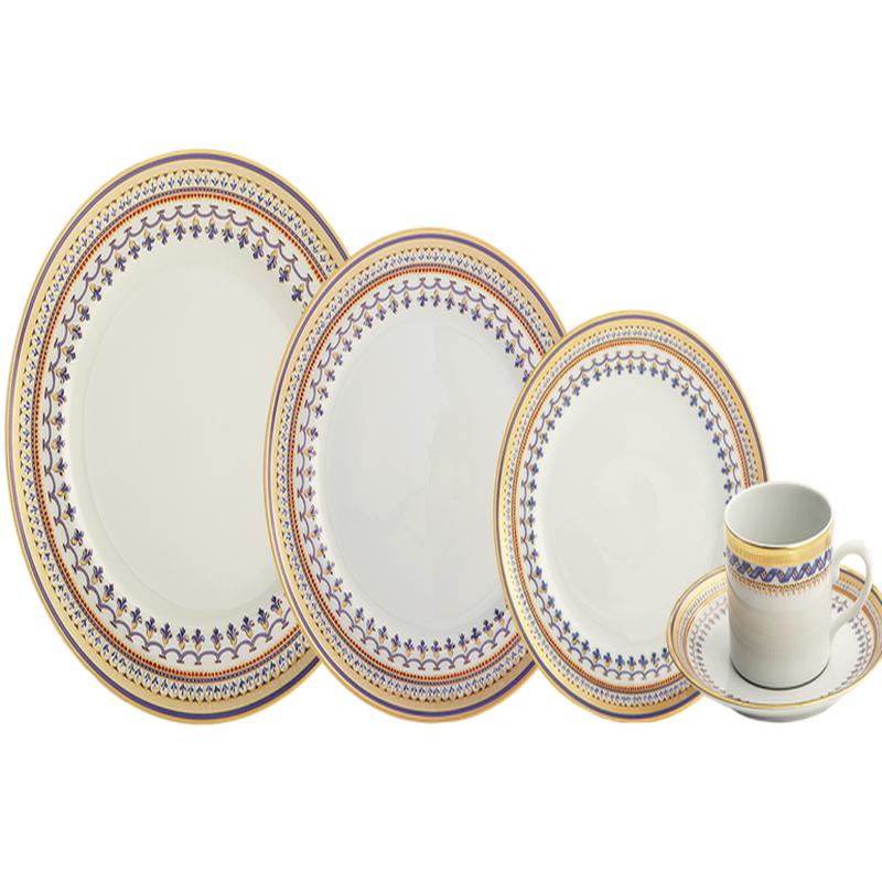 Chinoise Blue 5 Piece Setting