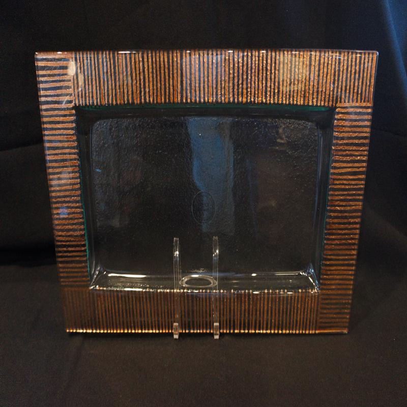 Copper ZigZag Rectangular Tray