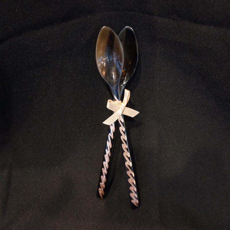 Copper ZigZag Spoons Set/2