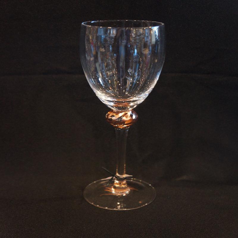 Copper ZigZag Wine Glass Set of 4
