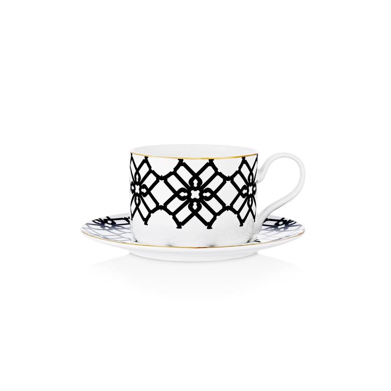B Cup and Saucer Truman BLK/Bold
