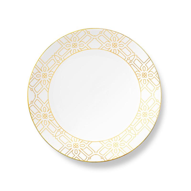 B Dinner Plate Astor Gold