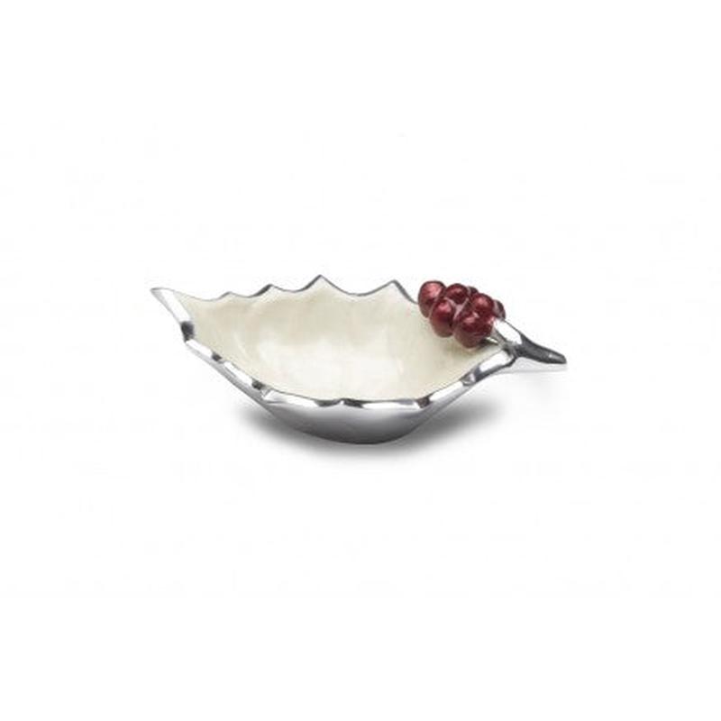 JK Holly Sprig Snow w/Berries Bowl 6.5"