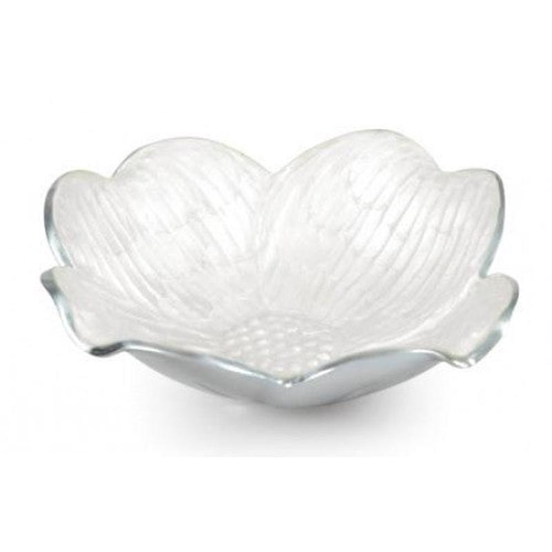 Dogwood Bowl Snow 8"