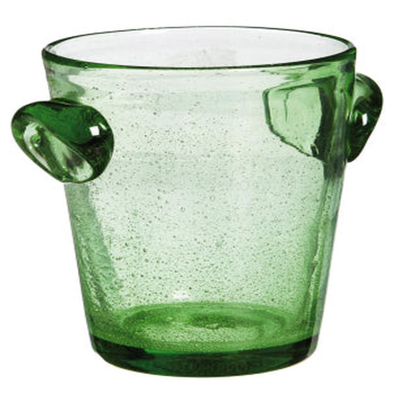 Green Glass Wine Chiller