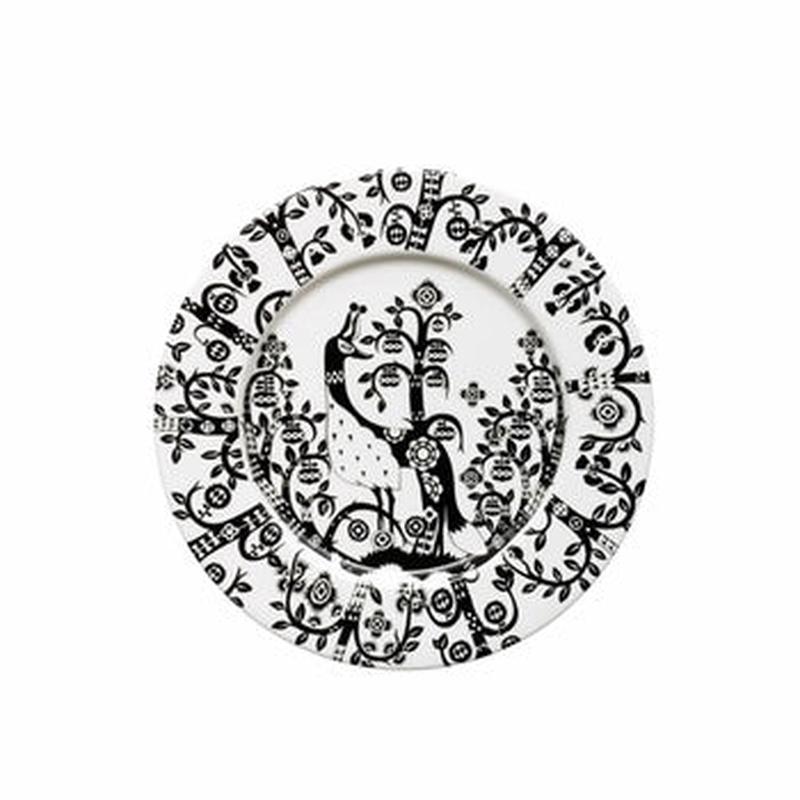 Taika Black Salad Plate