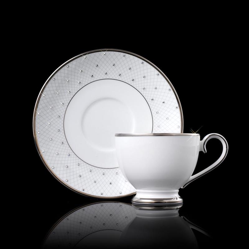 Prouna Princess Platinum Tea Cup/Saucer