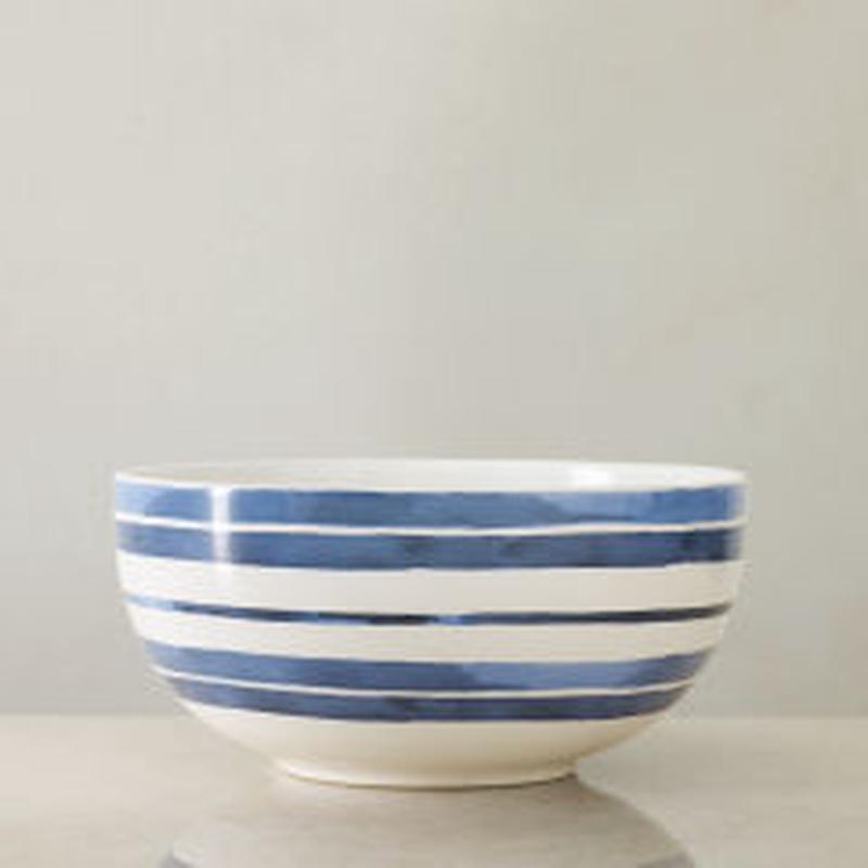 Lauren Cote D'Azur Stripe Serve Bowl