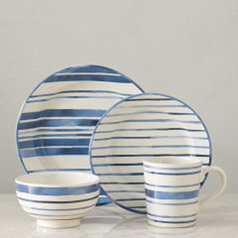 Lauren Cote D'Azur Stripe 4 PC Placesetting