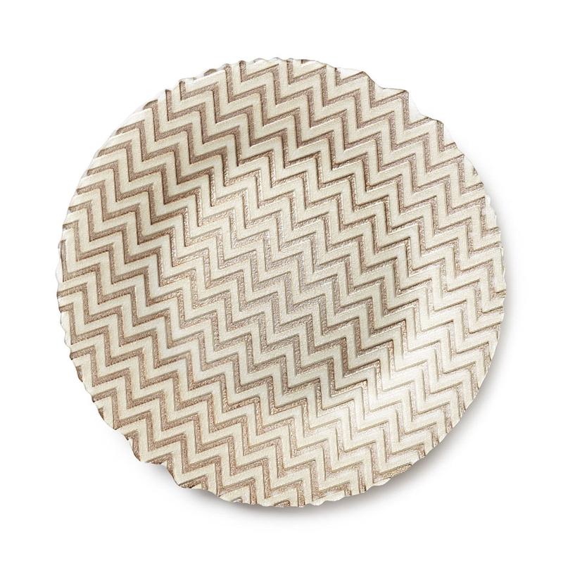 Chevron Taupe Charger