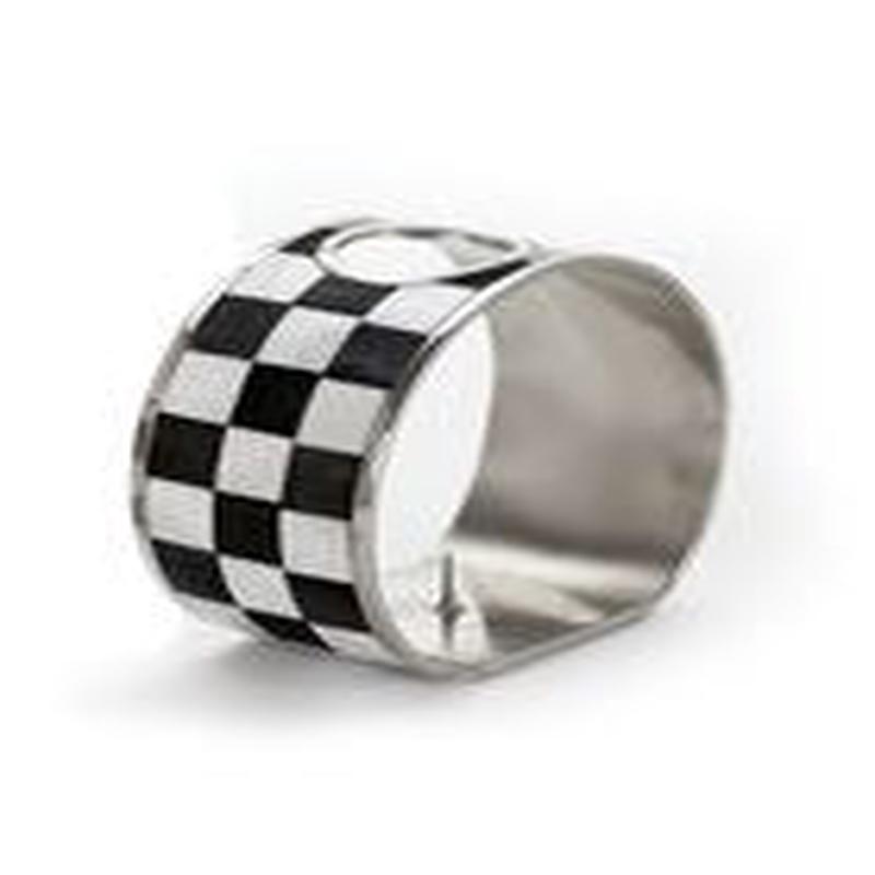 Elipse Holder- Silver Blk/Wht