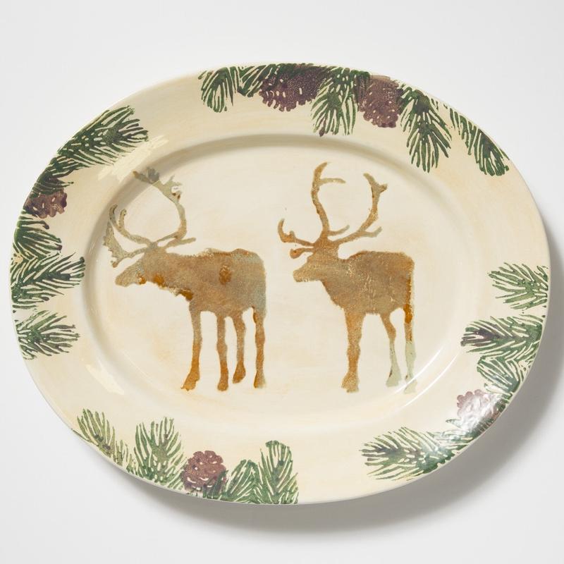 Foresta Moose Lg Oval Platter