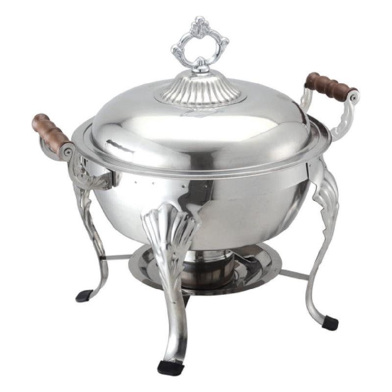 CAC China CAFR-303 Welsh Chafing Dish 6 Qt. Round