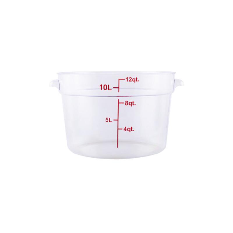CAC China FS1P-12C Food Storage Container 12 Qt. Round