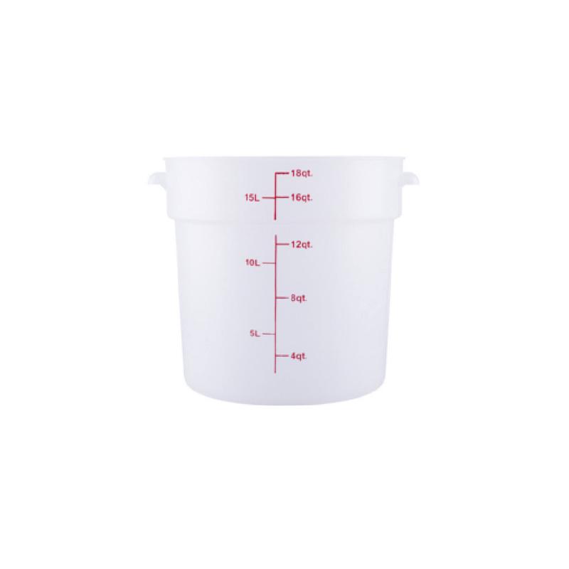 CAC China FS2P-18T Food Storage Container 18 Qt. Round