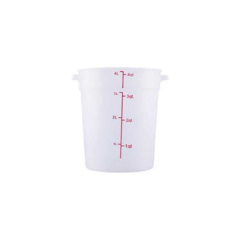 CAC China FS2P-4T Food Storage Container 4 Qt. Round