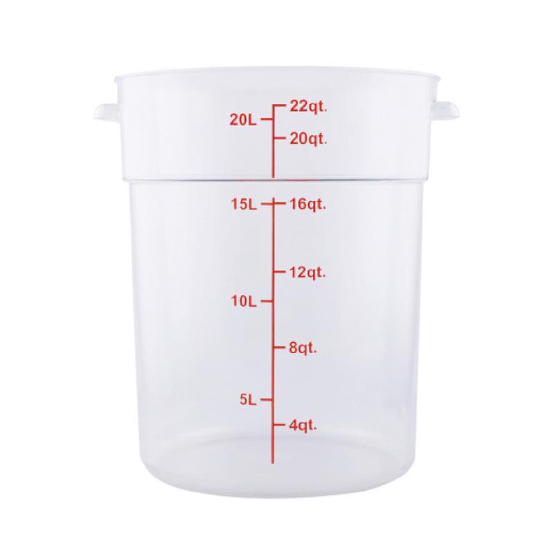 CAC China FS1P-22C Food Storage Container 22 Qt. Round