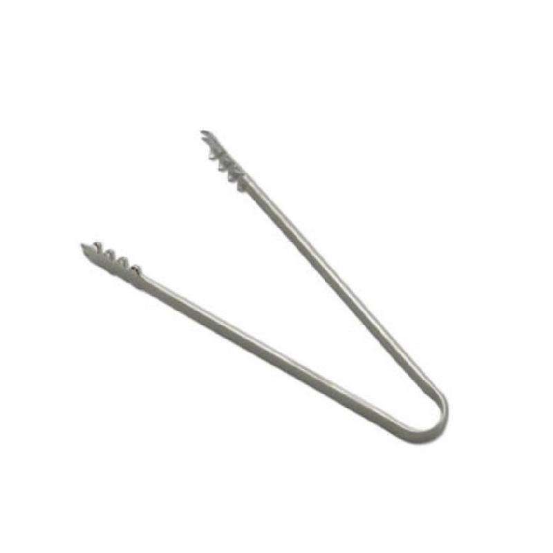 1880 Hospitality V012MTIF Oneida Ice Tongs 6" Curved Border Along Handle
