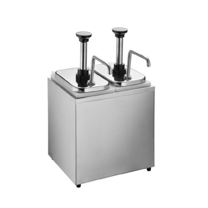 CAC China CDDS-2 Condiment Dispenser 11"W 3.5q