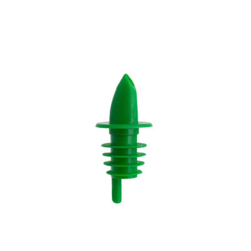 CAC China LQPR-P2GN Liquor Pourer Plastic Green
