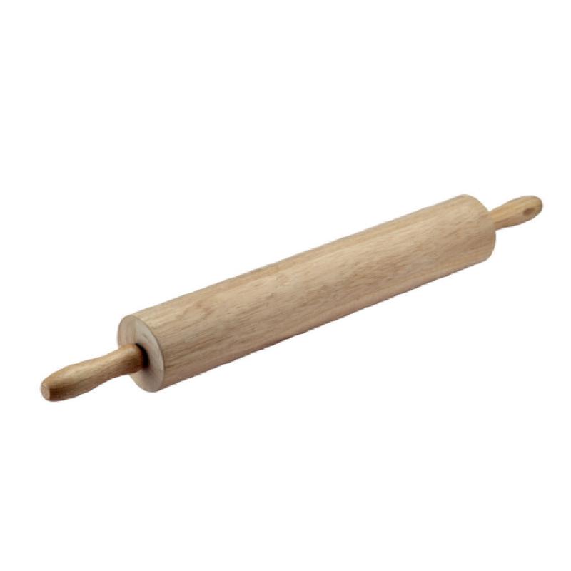CAC China RPWH-15 Rolling Pin 15" Wooden Roller With Handle