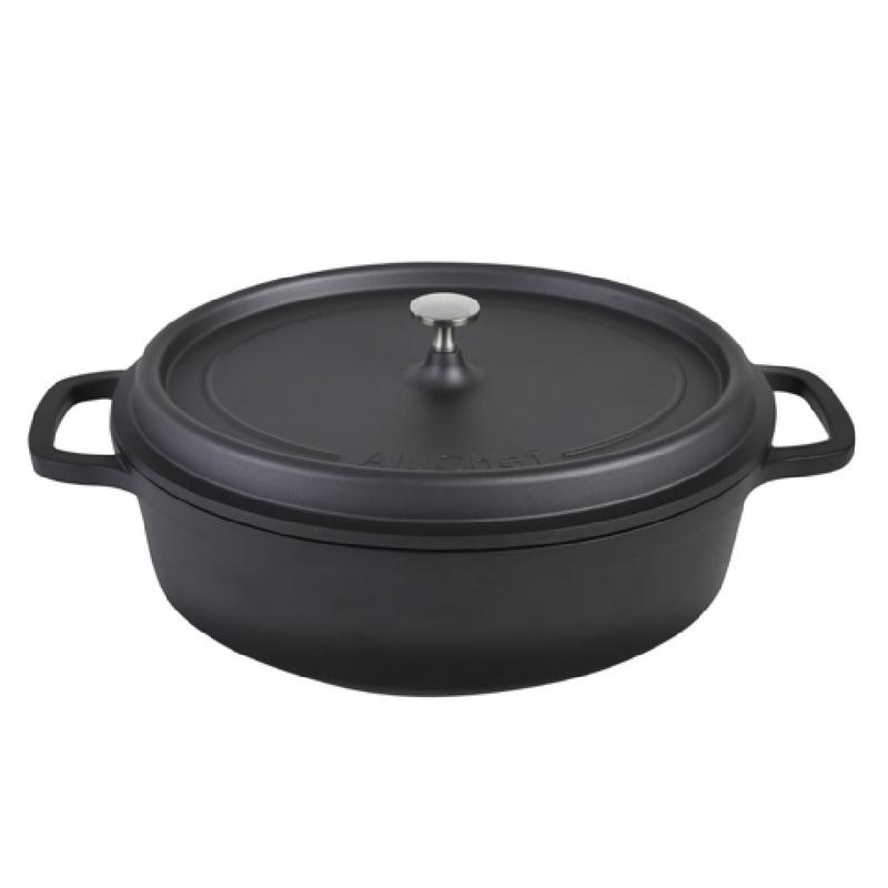 Steelite AP352911 Roaster With SS Knob 8.0 Qt 17.72" X 12.2" X 5.12"
