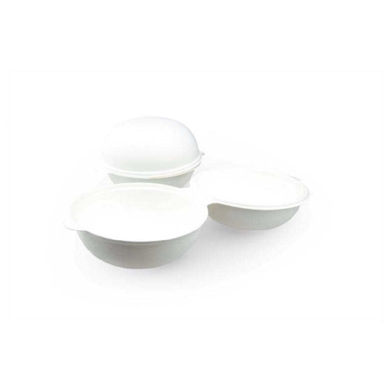 JB Prince RB508 L Bagastro Burger Container 5.9"Dia. Freezer And Microwave Safe