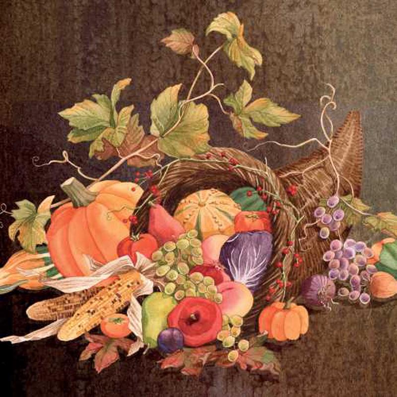 Cornucopia Luncheon Napkins