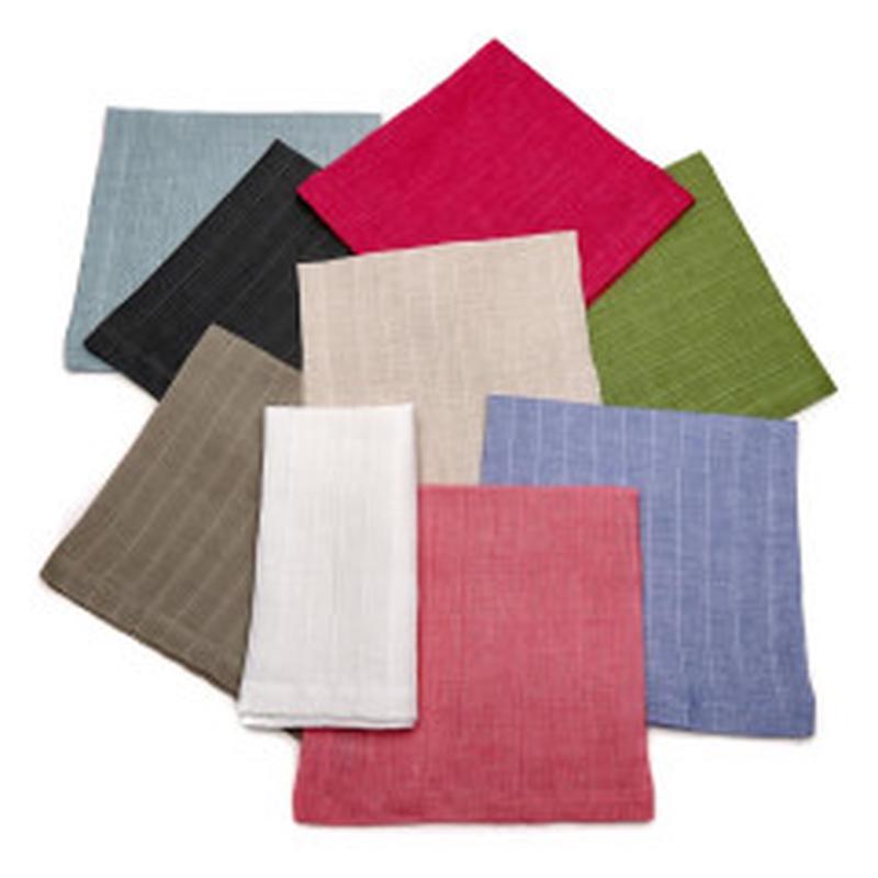 Pleated Linen Napkin -Aqua