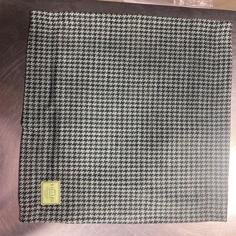 KB Houndstooth Placemat Charcoal/Mist Set of 6