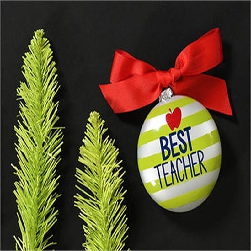 Coton Colors Best Teacher Ornament