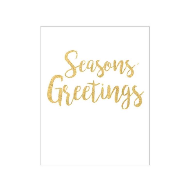 Seasons Greetings Foil Enclosure