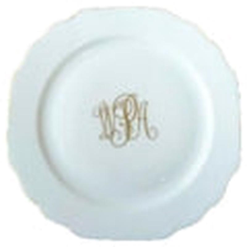 Georgian Bread and Butter Ultra/Gold with Monogram
