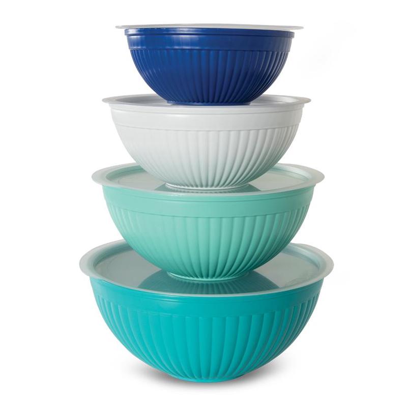 8 Piece Covered Mixing Bowl Set