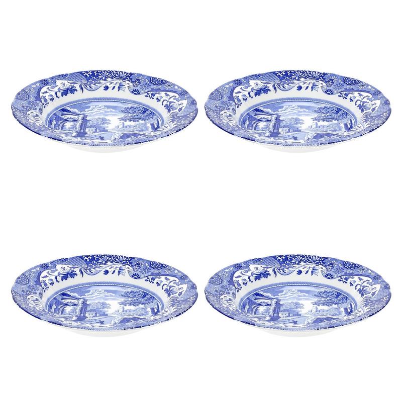 Blue Italian Soup Plate
