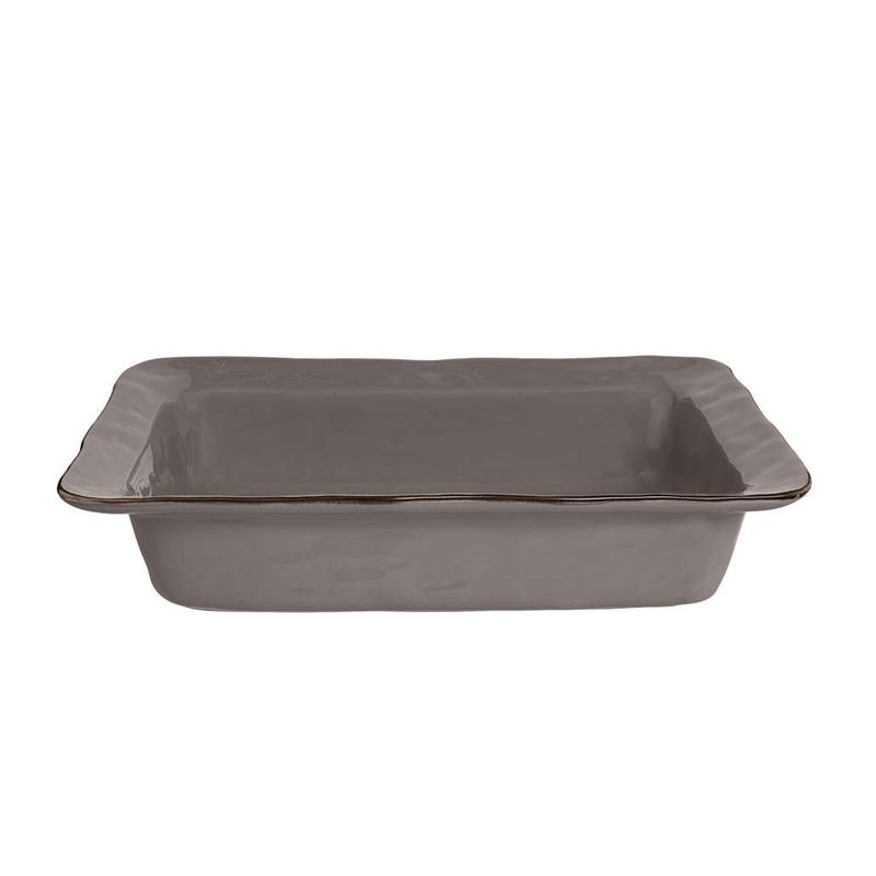 Cantaria Rectangular Baker Large Charcoal