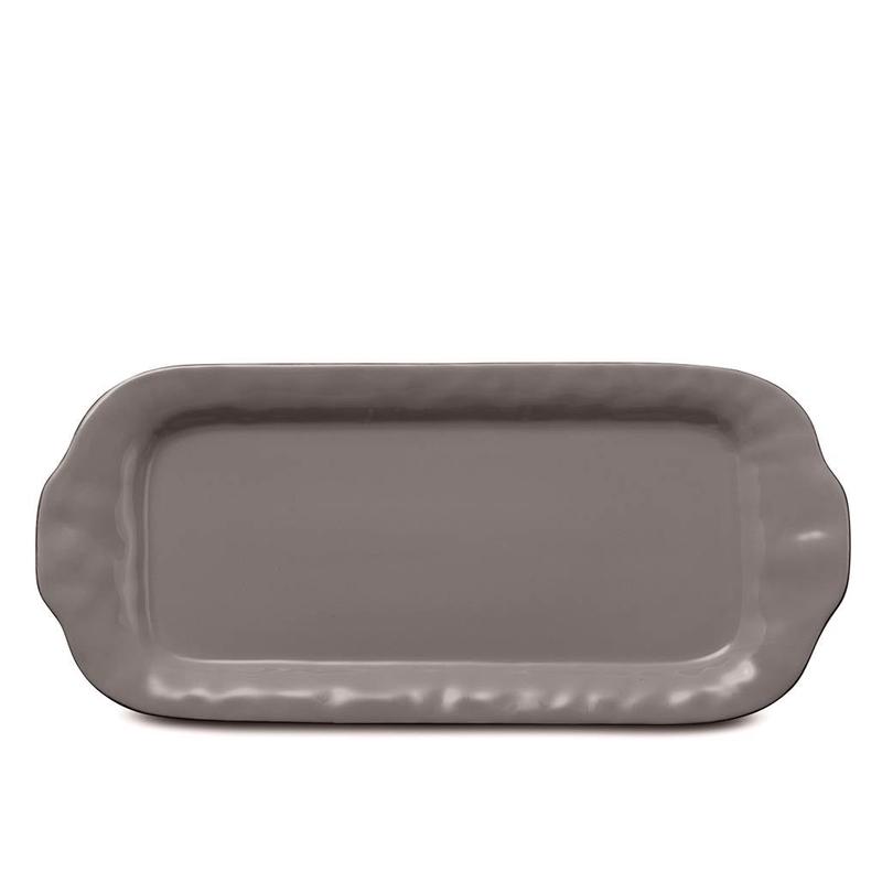 Cantaria Rectangular Tray Large Charcoal